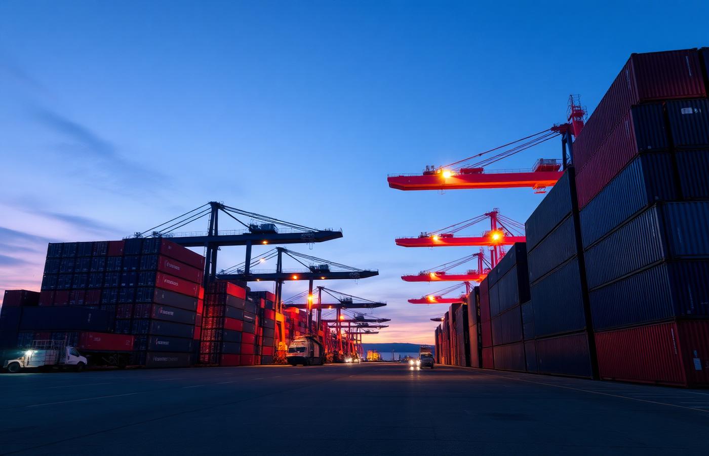 Export containers loaded with Fair Deal Corporation hygiene products